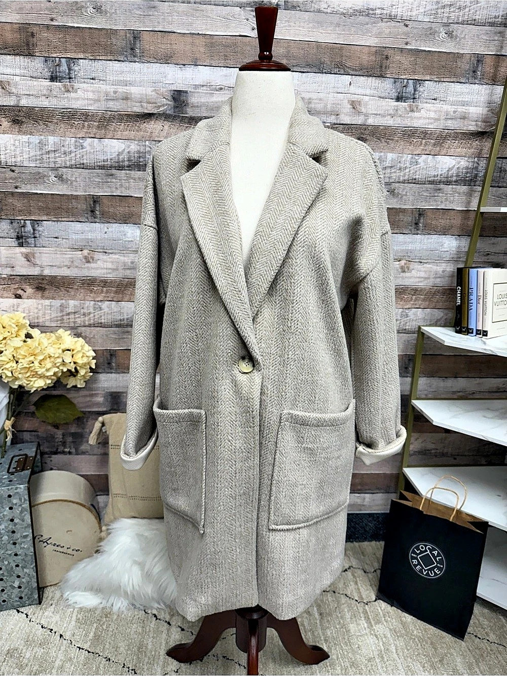 Tribal Jeans beige trench coat XL